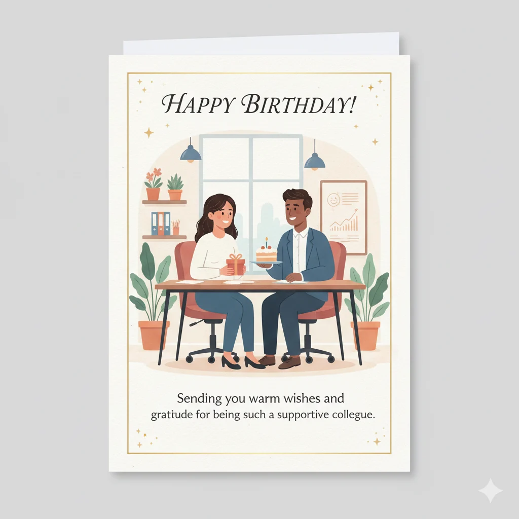 birthday wishes coworker