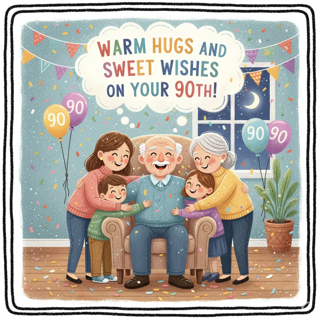 90th Birthday Wishes for Mom