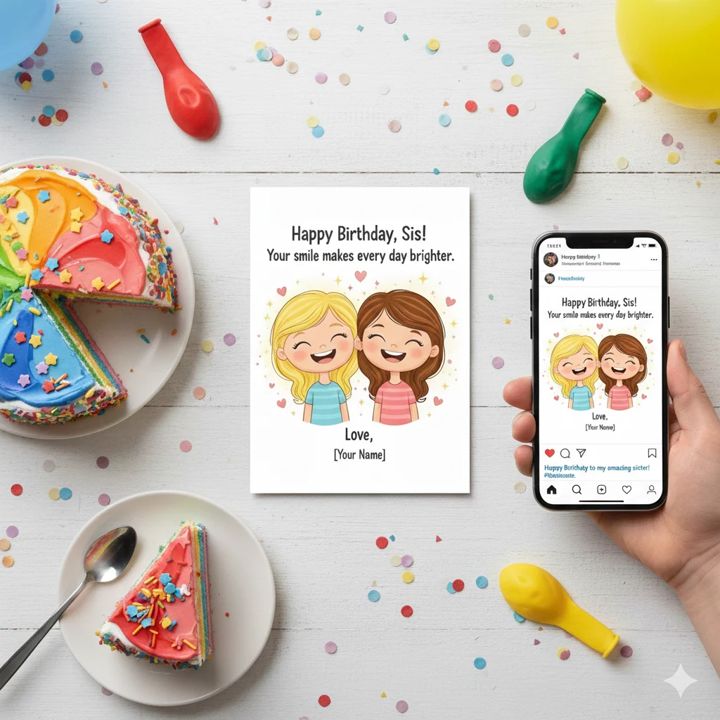 short birthday wishes for sister