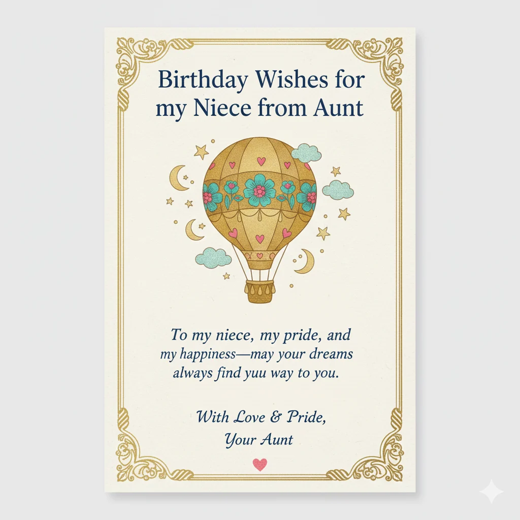 birthday wishes for niece from aunt