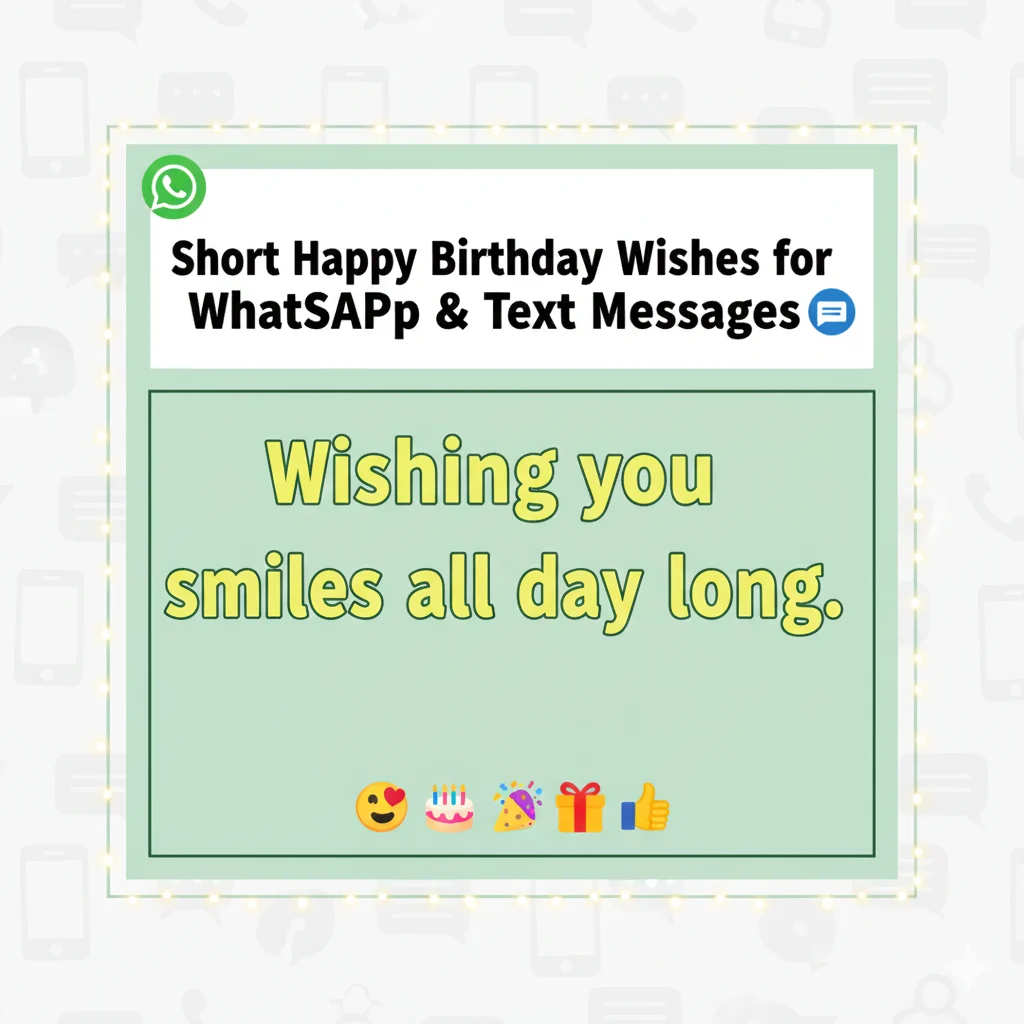 short happy birthday wishes