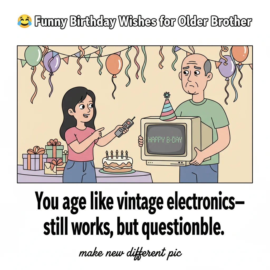 funny birthday wishes for brother