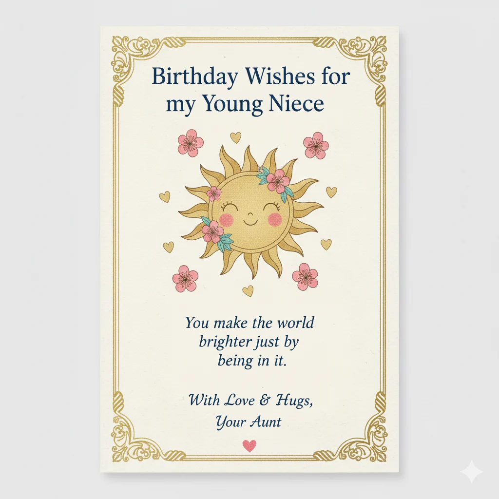 birthday wishes for niece from aunt