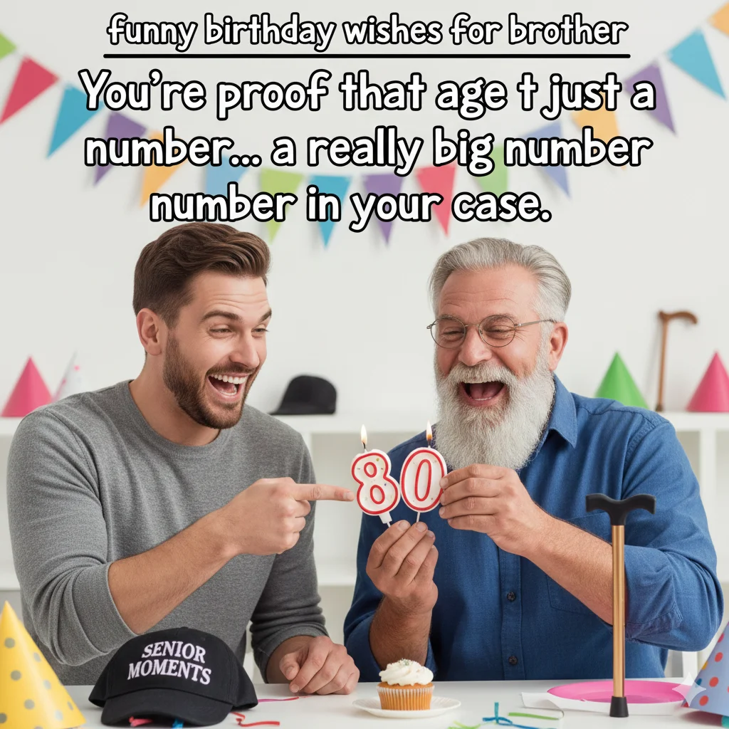 funny birthday wishes for brother