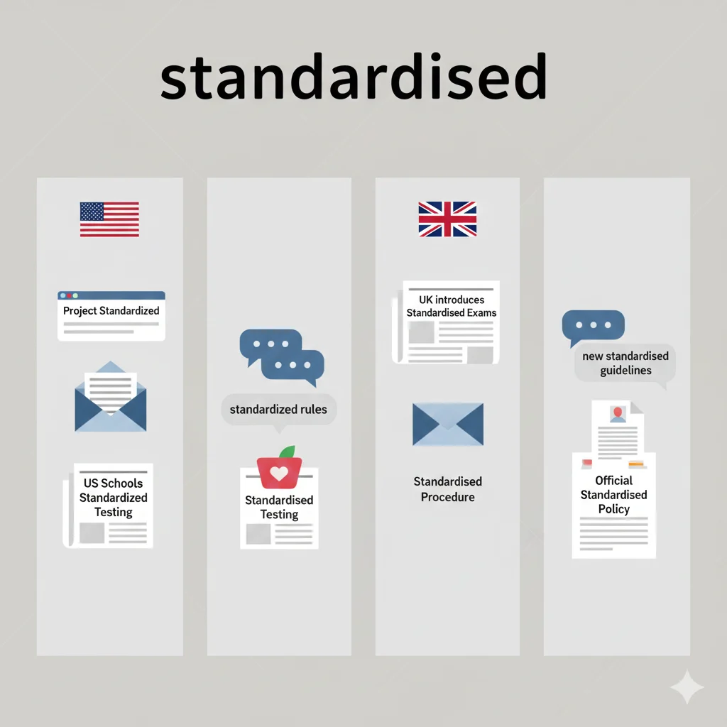 standardized / standardised