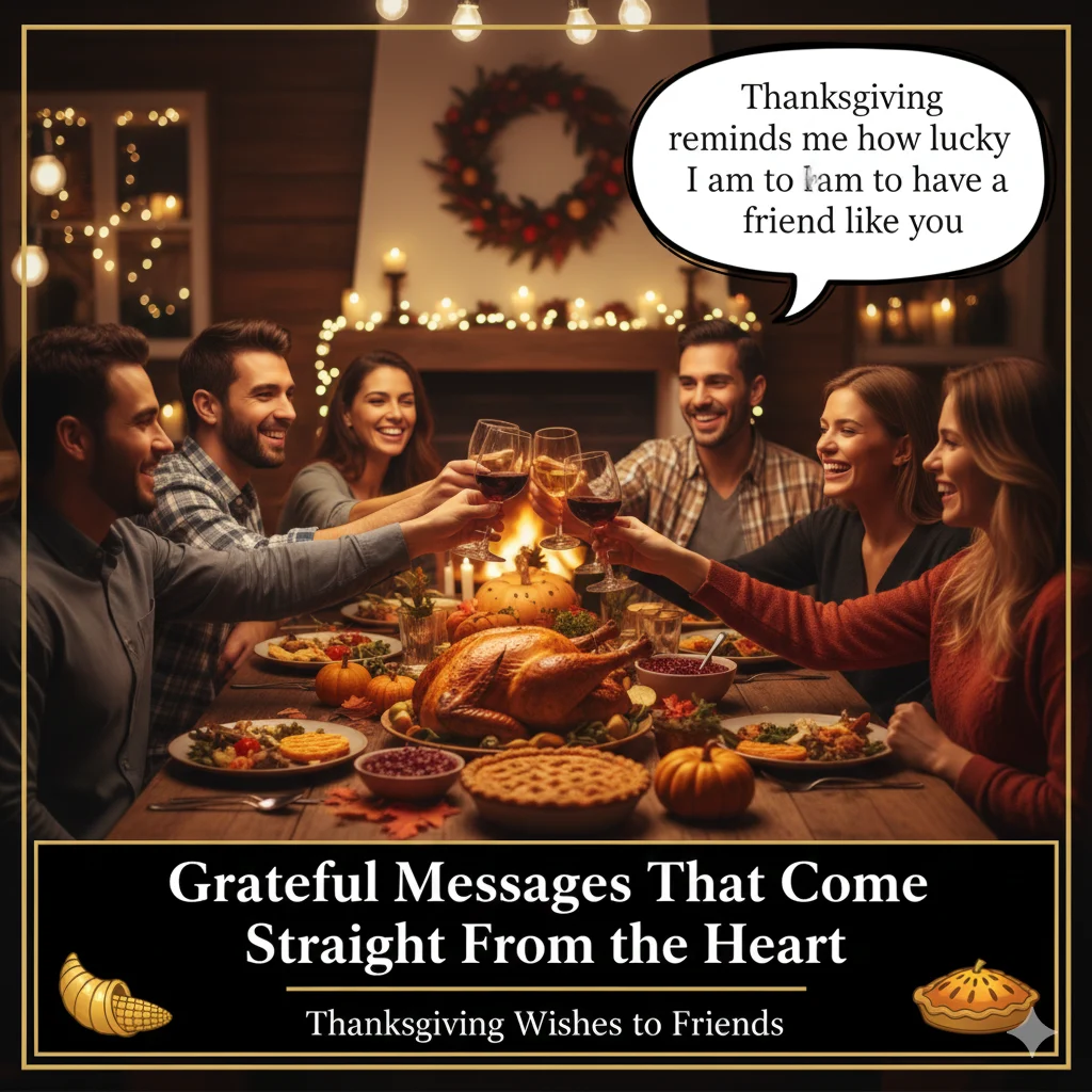 Thanksgiving Wishes for Friends ❤️