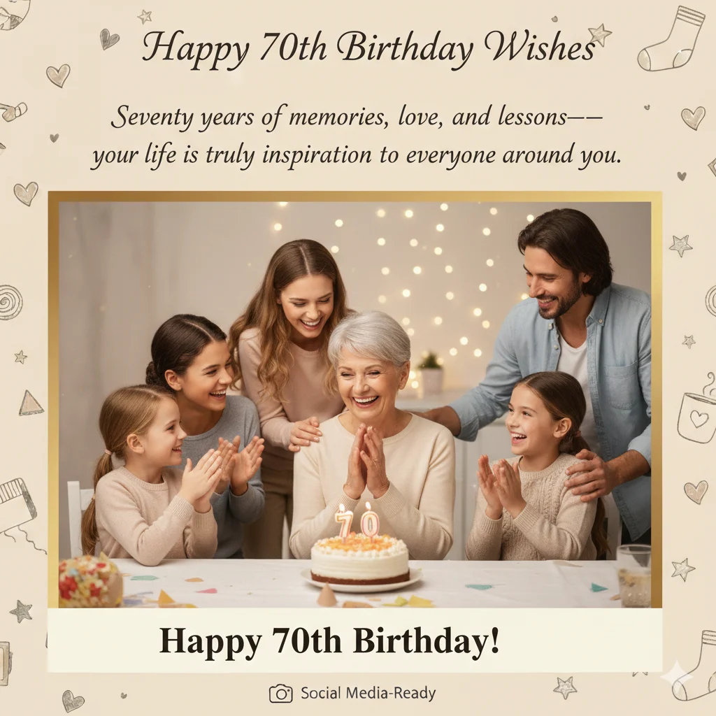 happy 70th birthday wishes