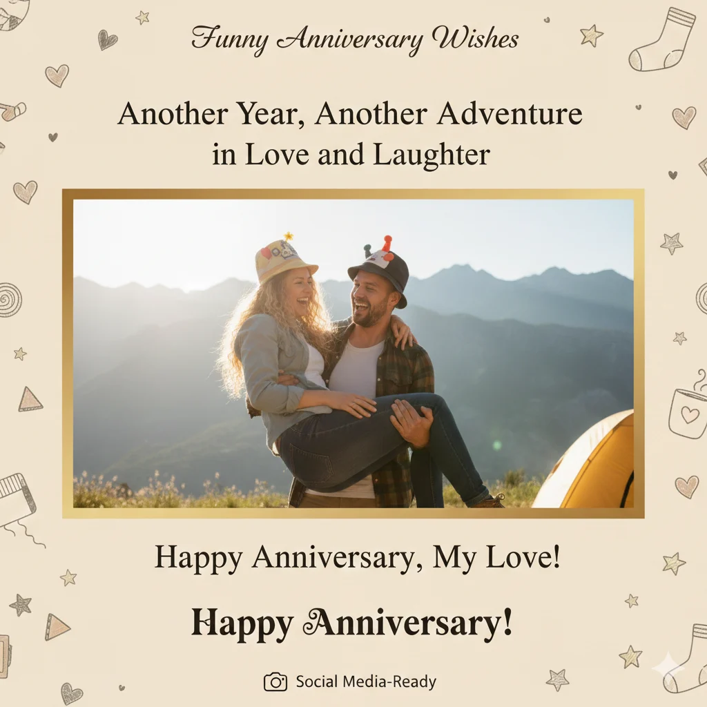 anniversary wishes for husband funny
