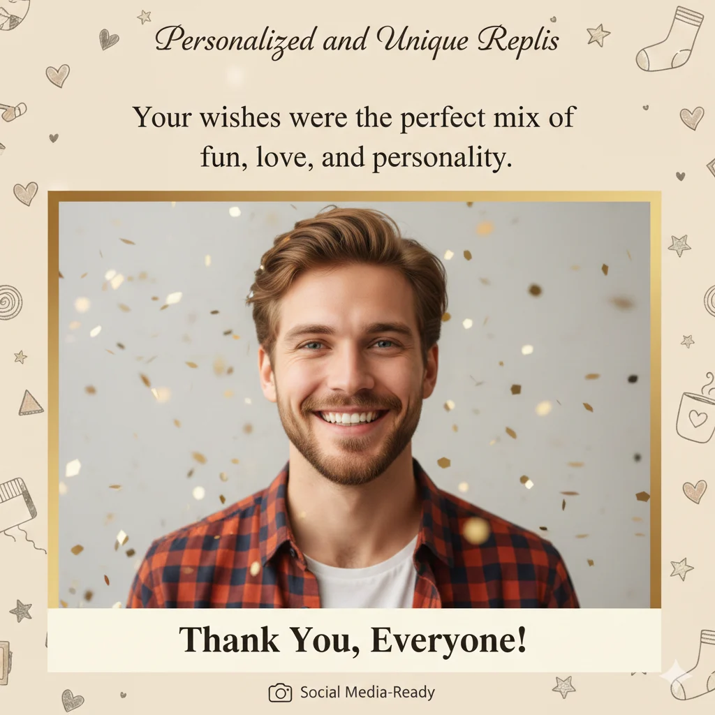 cute thank you for the birthday wishes