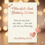 Aunt Birthday Wishes