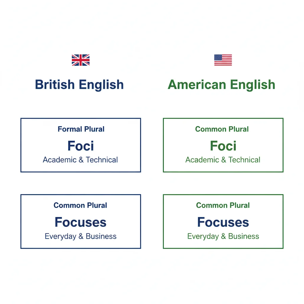 Foci or Focuses β Which One Is Correct? Meaning, Rules, and Examples
Introduction
Should I write foci or focuses?
foci / focuses