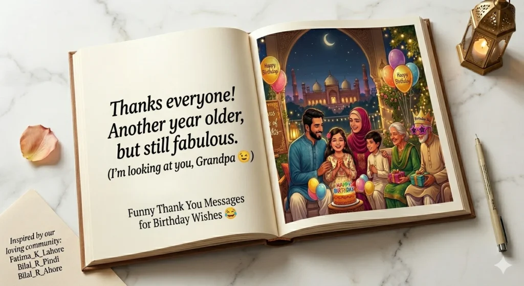 short thank you message for birthday wishes